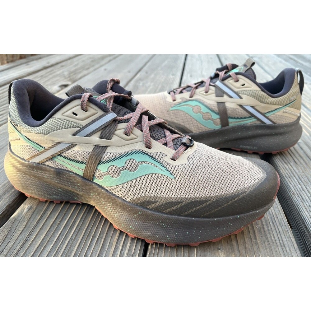 Saucony Ride 15 TR Women’s 9.5 Trail Running Shoes Desert/Sprig